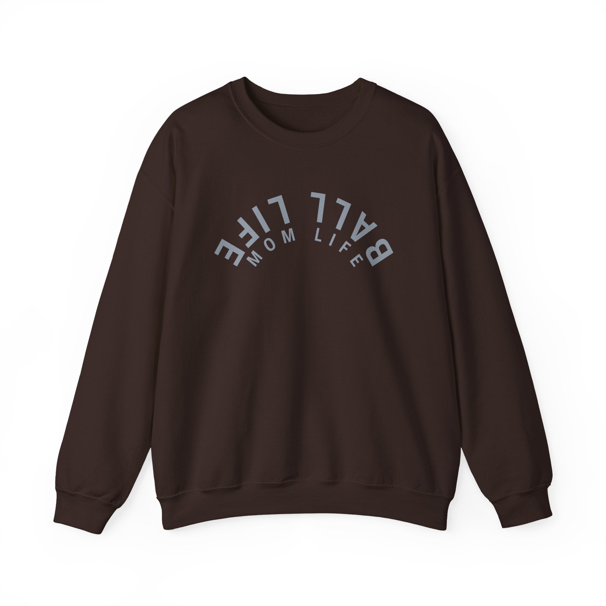 Crewneck Sweatshirt for Mom — Ball Life Mom Life Minimal Athletic Sweatshirt