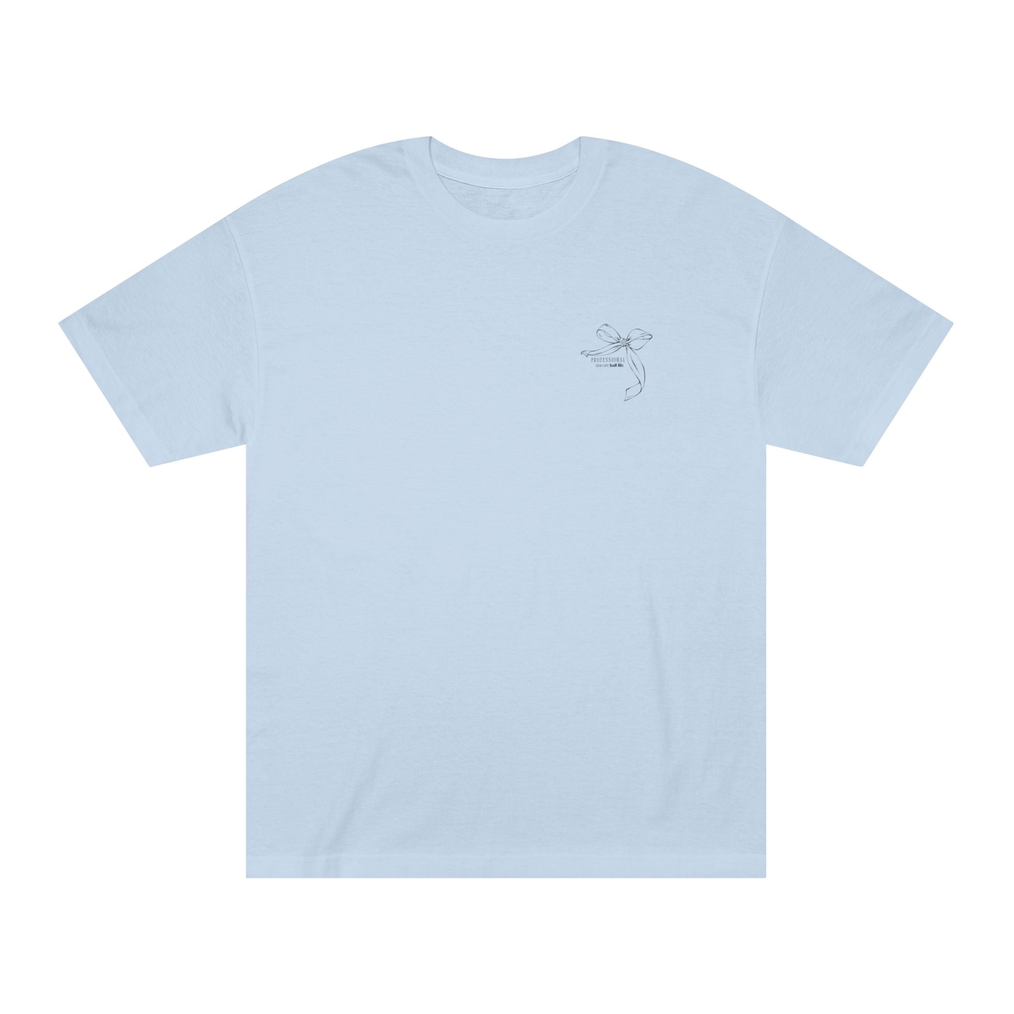 Basketball Bow Tee — "Ball Life Mom Life" Graphic Cotton T‑Shirt