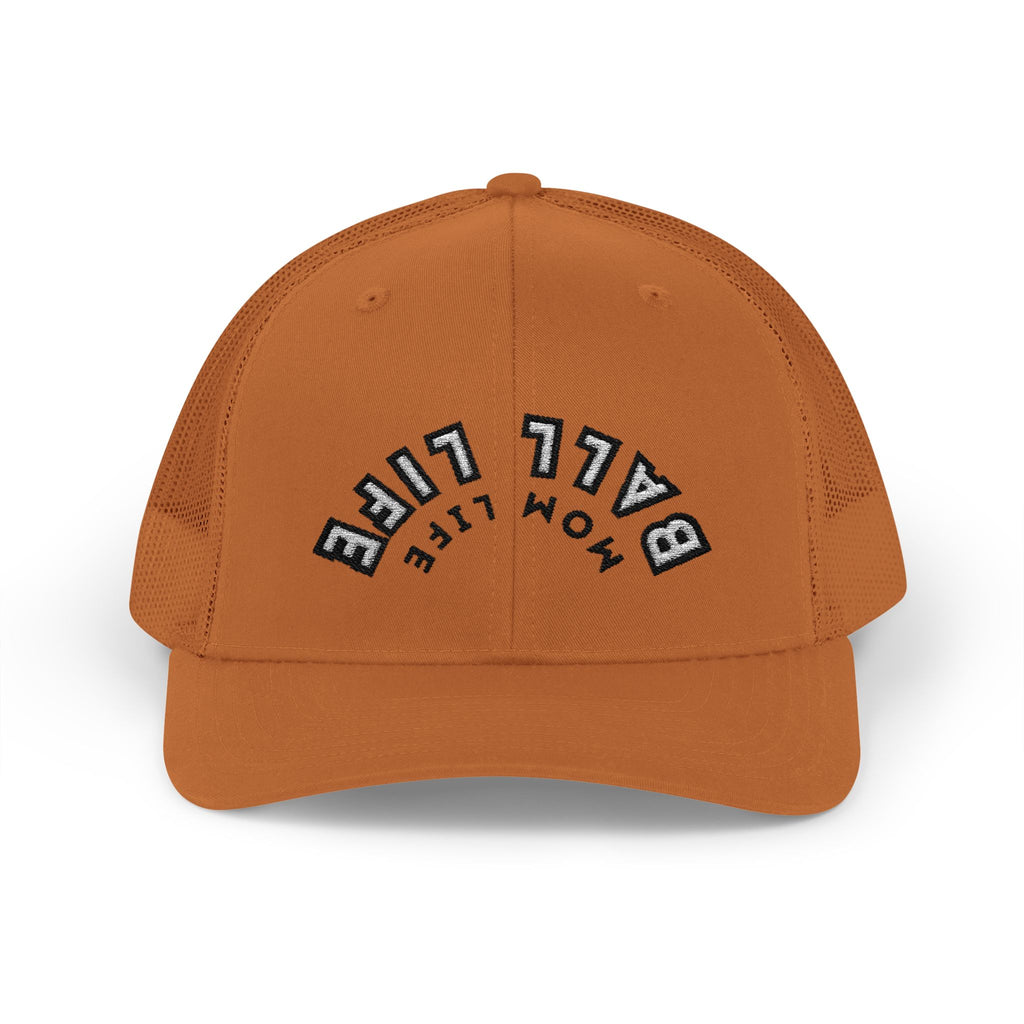 Embroidered Snapback Ball Life Mom Life Cap
