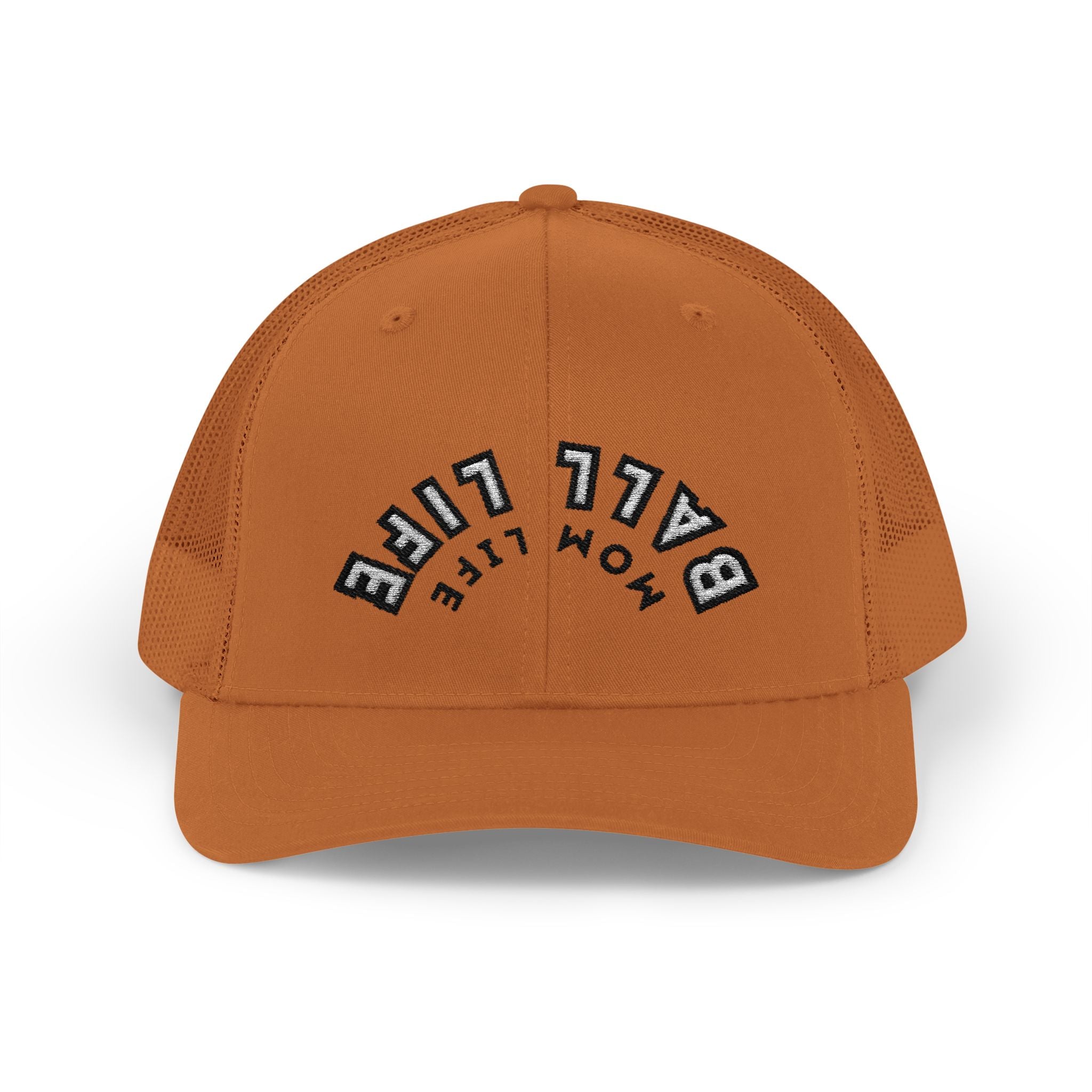 Embroidered Snapback Ball Life Mom Life Cap