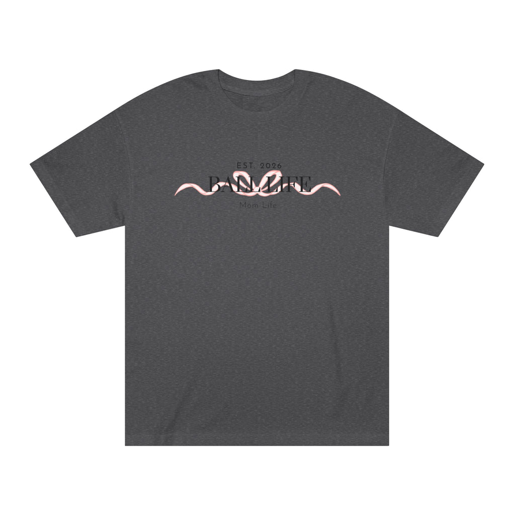 Bow Mom Life Tee — Est. 2026 Minimalist 'Ball Life Mom Life' Graphic T-Shirt