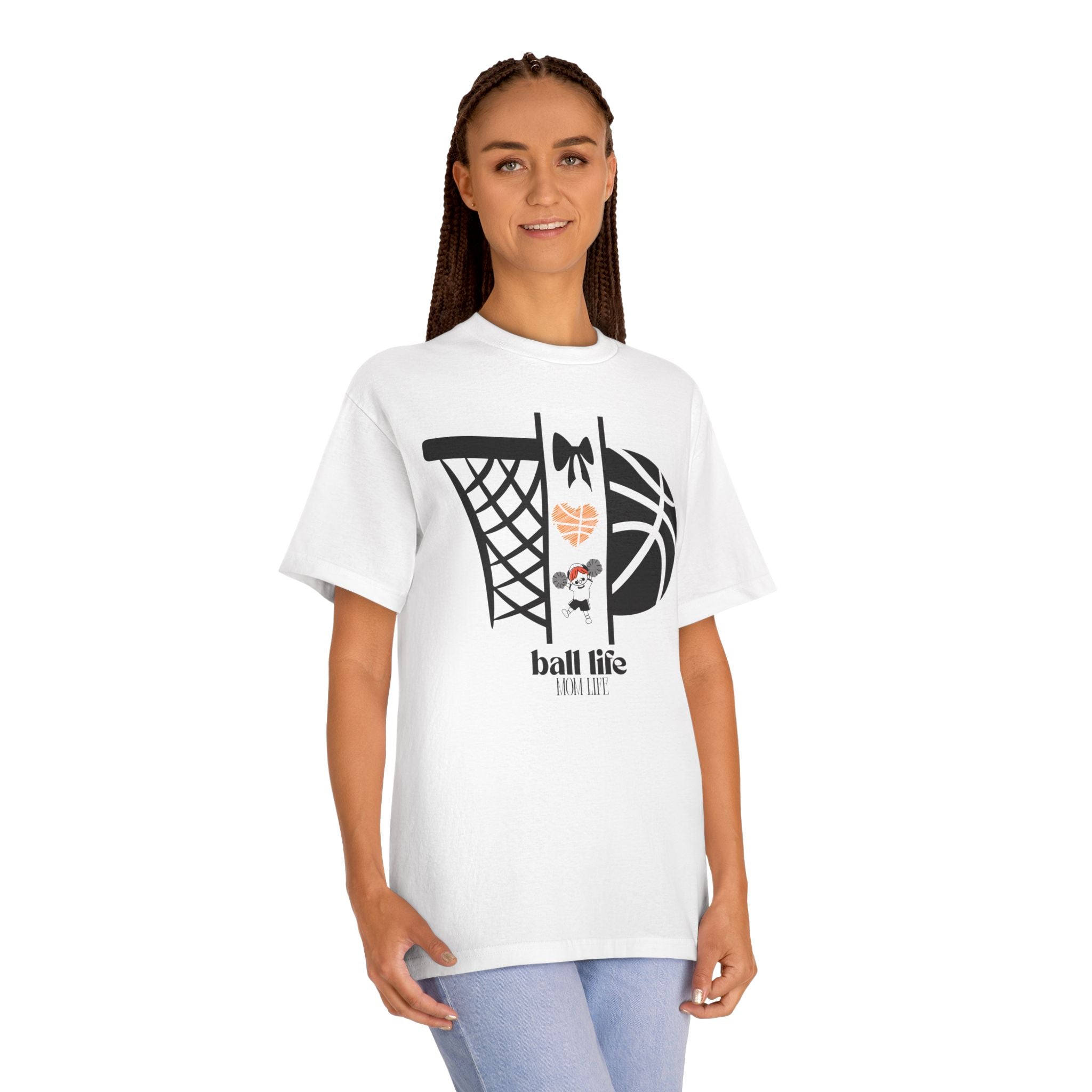 Basketball Graphic Tee — Ball Life Mom Life Court Shirt