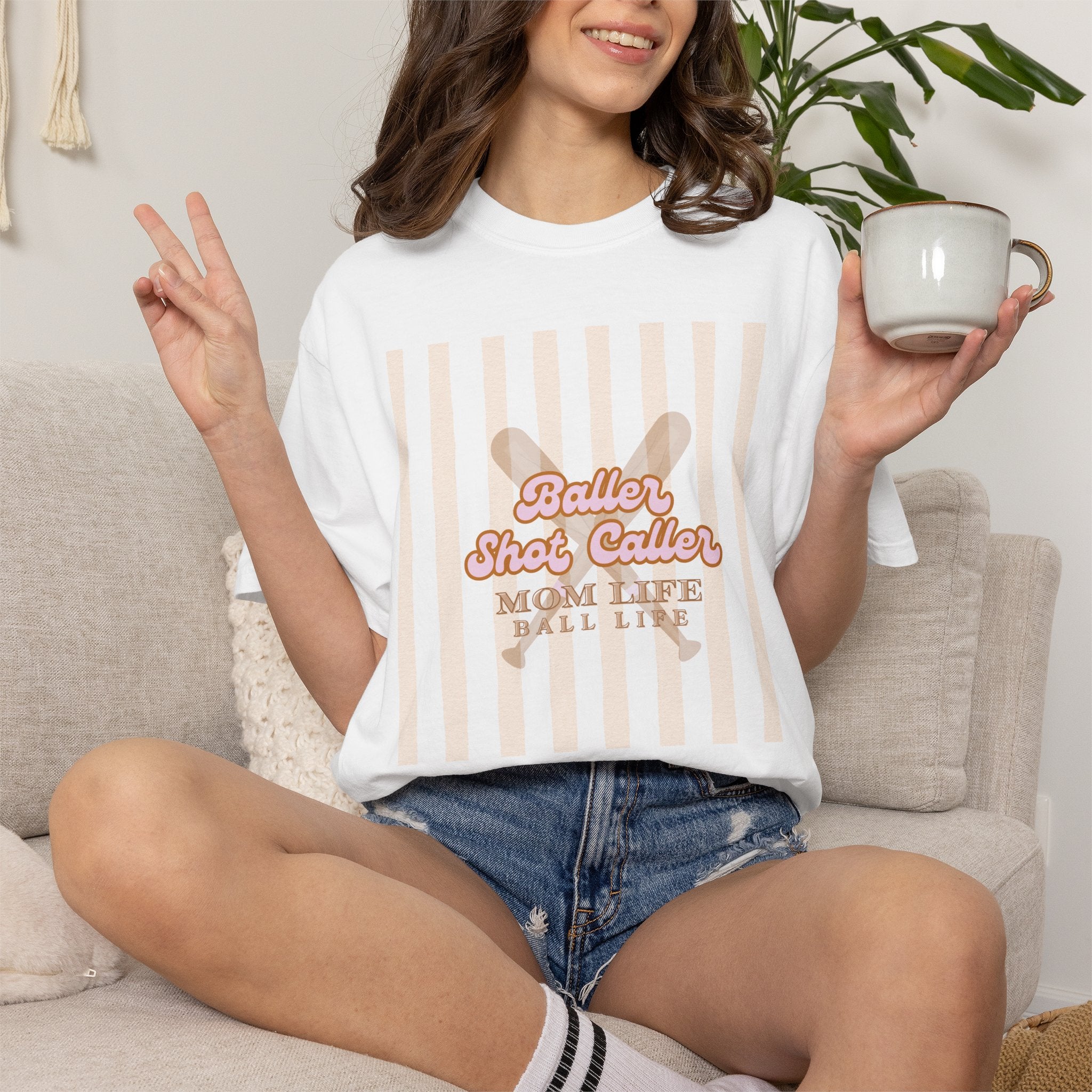 Baller Shot Caller Mom Life T-Shirt