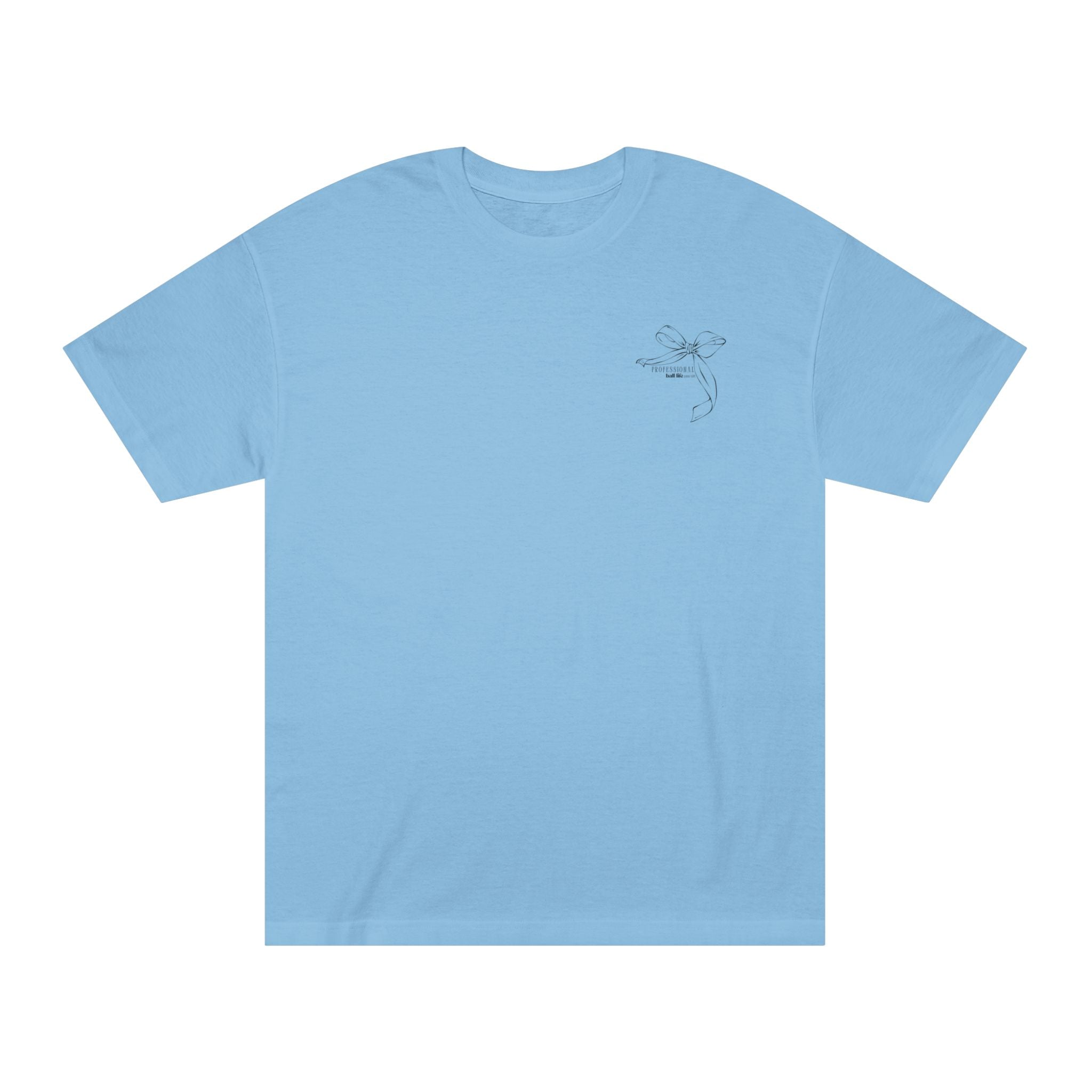 Basketball Bow Tee — "Ball Life Mom Life" Graphic Cotton T‑Shirt