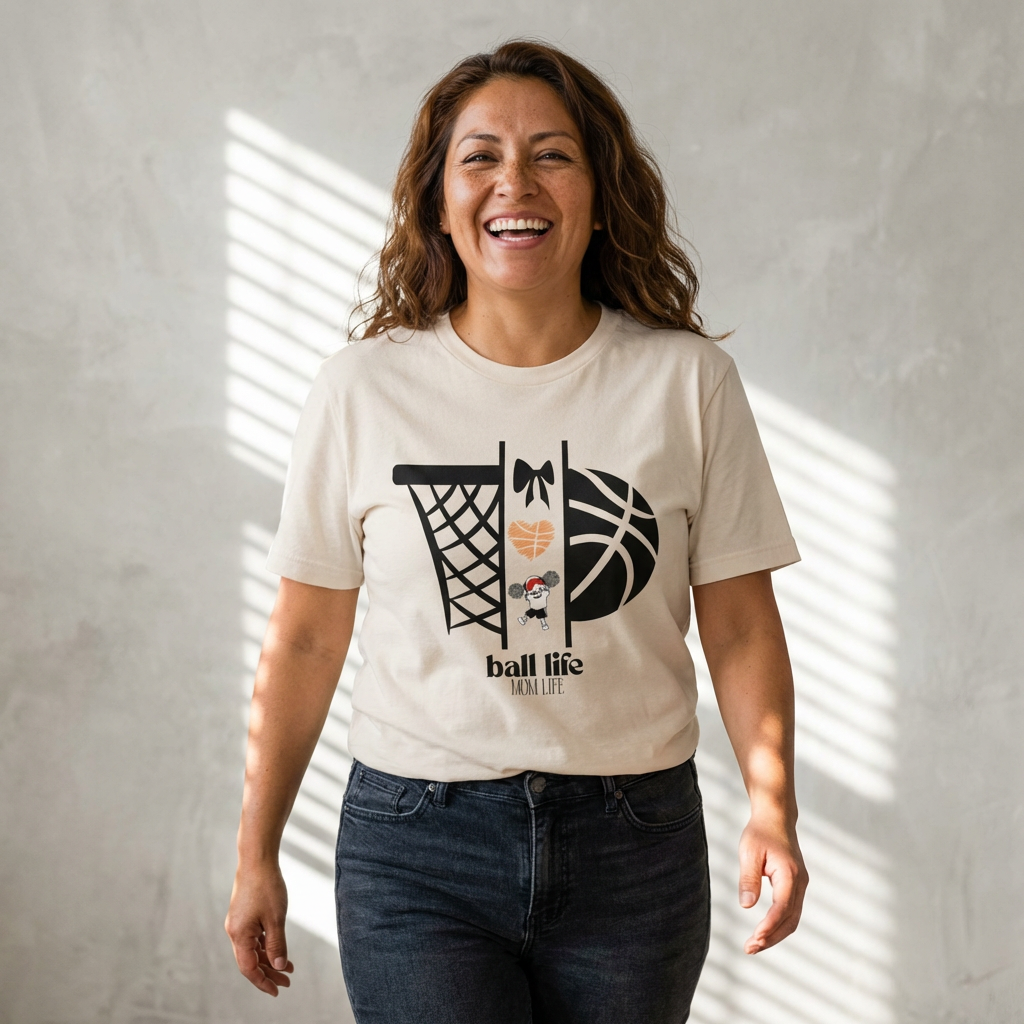 Basketball Graphic Tee — "Ball Life" Court Love Shirt