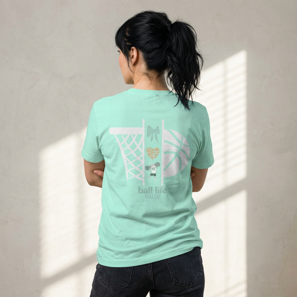 Basketball Ball Life Tee — Women's Basketball Graphic Shirt
