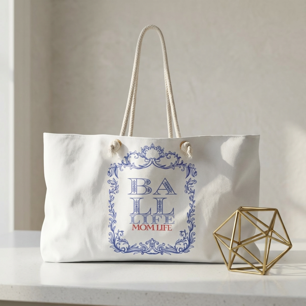 Ball Life Mom Life Graphic Weekender Tote Bag