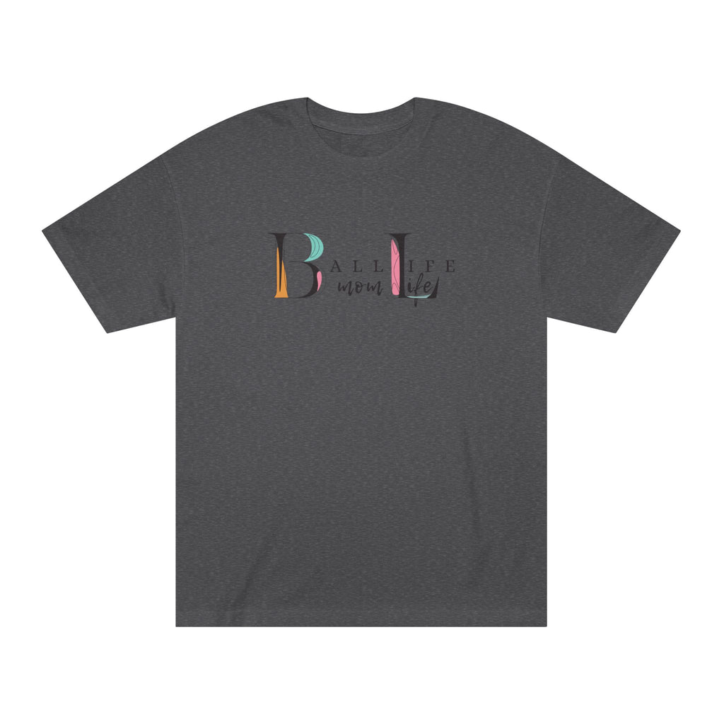 Ball Life Mom Life Minimalist Graphic T-Shirt - Classic Mom Shirt