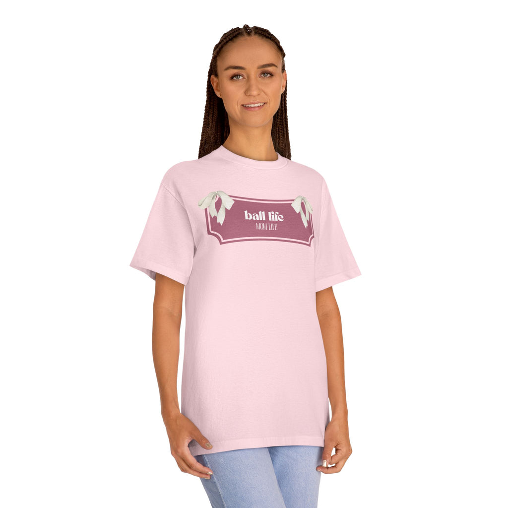 Mom Life Ball Life Graphic Tee - Skeleton Graphic