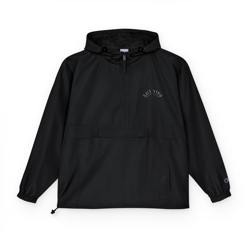 Lightweight Packable Anorak Jacket — Weatherproof Pullover Ball Life Mom Life Embroidery