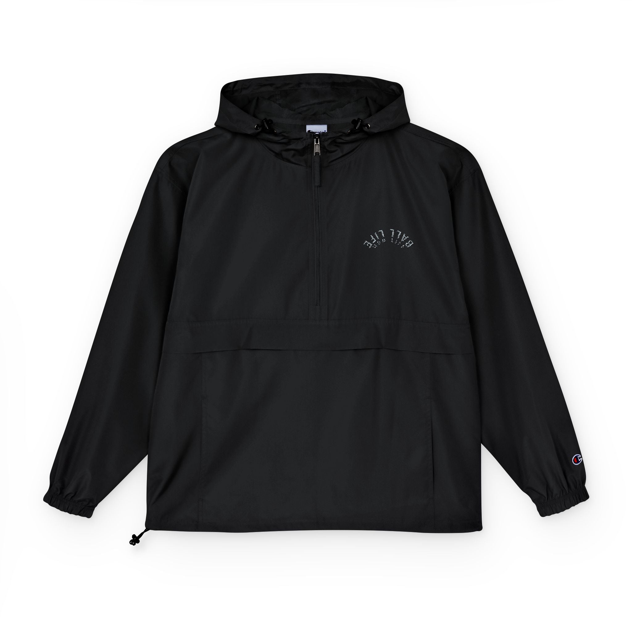 Lightweight Packable Anorak Jacket — Weatherproof Pullover Ball Life Mom Life Embroidery