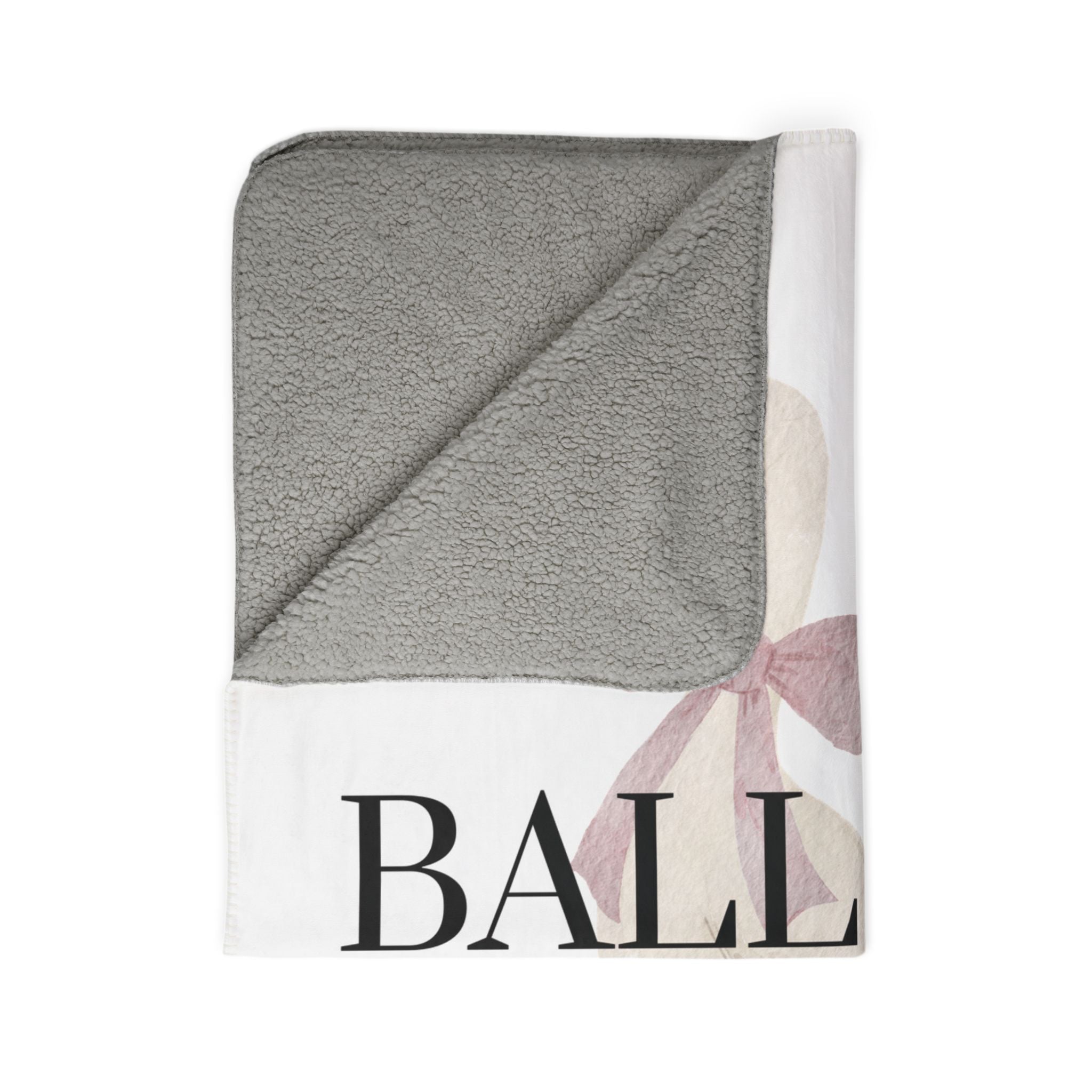Blanket — "Ball Life Mom Life" Silly Goose Fleece Sherpa Throw