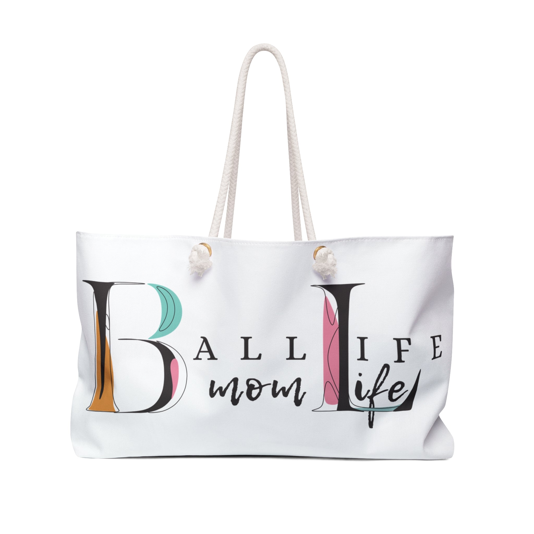"Ball Life Mom Life" Logo Weekender Tote Bag