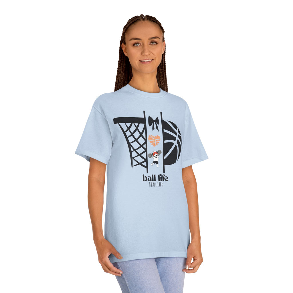 Basketball Graphic Tee — Ball Life Mom Life Court Shirt
