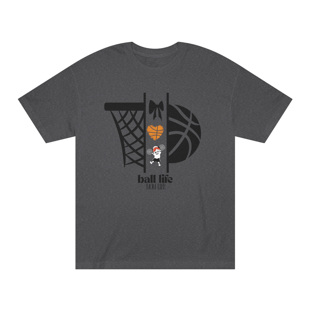 Basketball Graphic Tee — Ball Life Mom Life Court Shirt