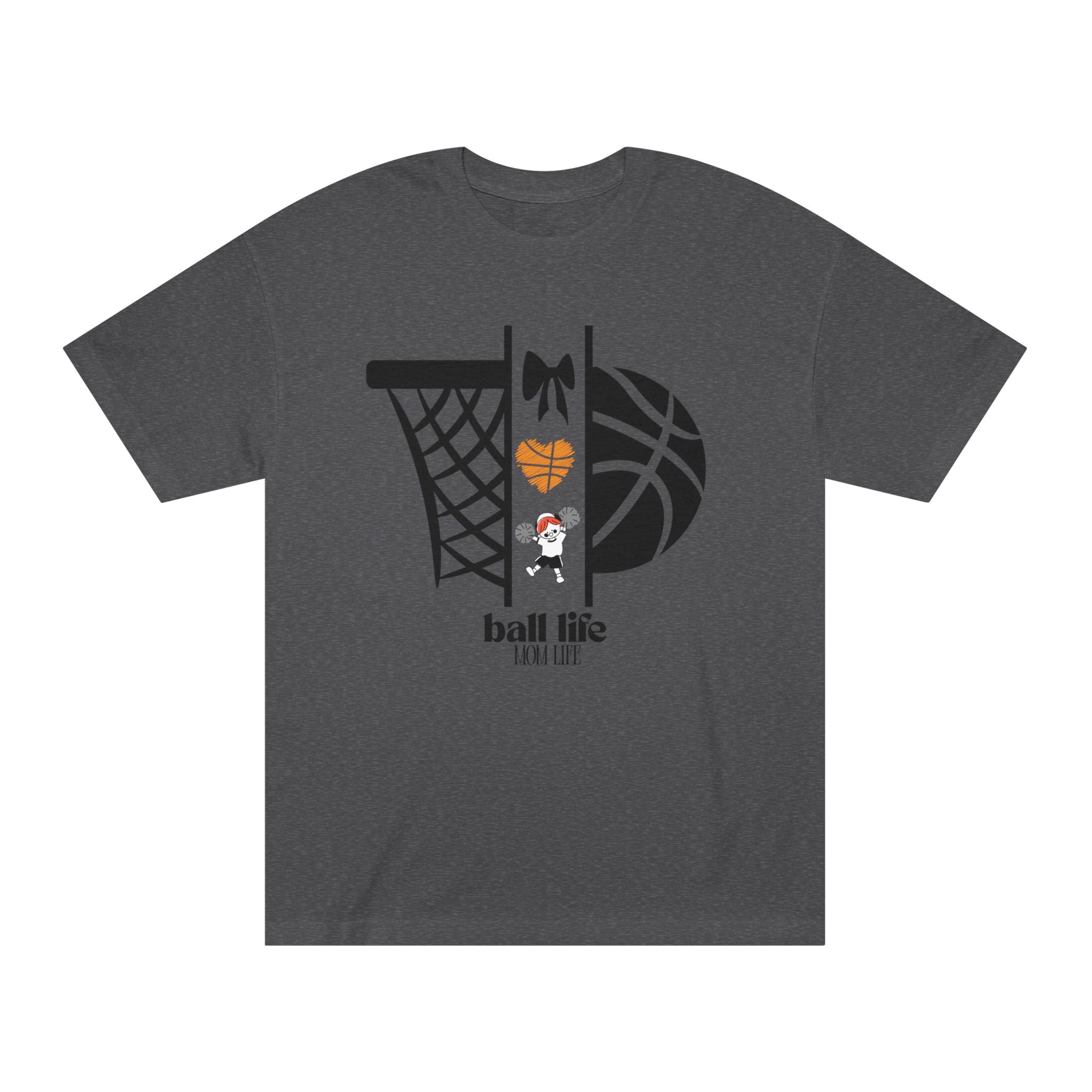 Basketball Graphic Tee — Ball Life Mom Life Court Shirt
