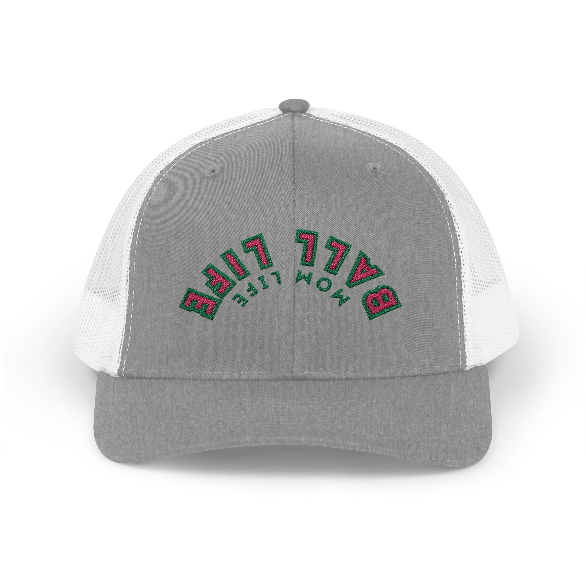 Trucker Hat for Mom — Embroidered Snapback Ball Life Mom Life Cap