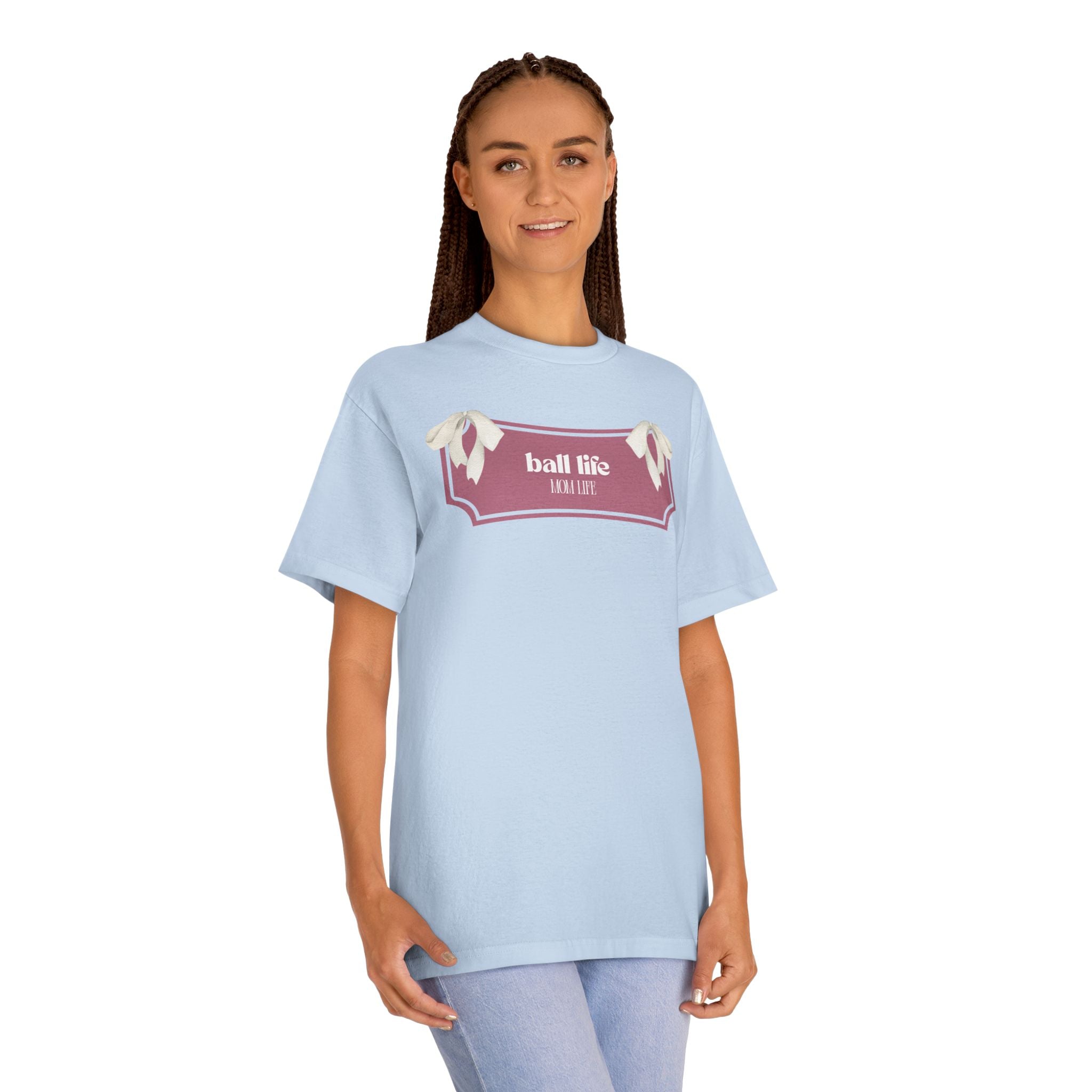 Mom Life Ball Life Graphic Tee - Skeleton Graphic