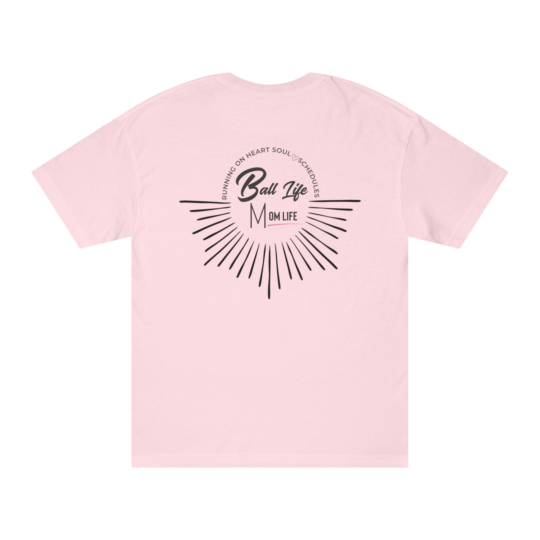 Ball Life T-Shirt — Mom Life Graphic Tee with Retro Sunburst Design