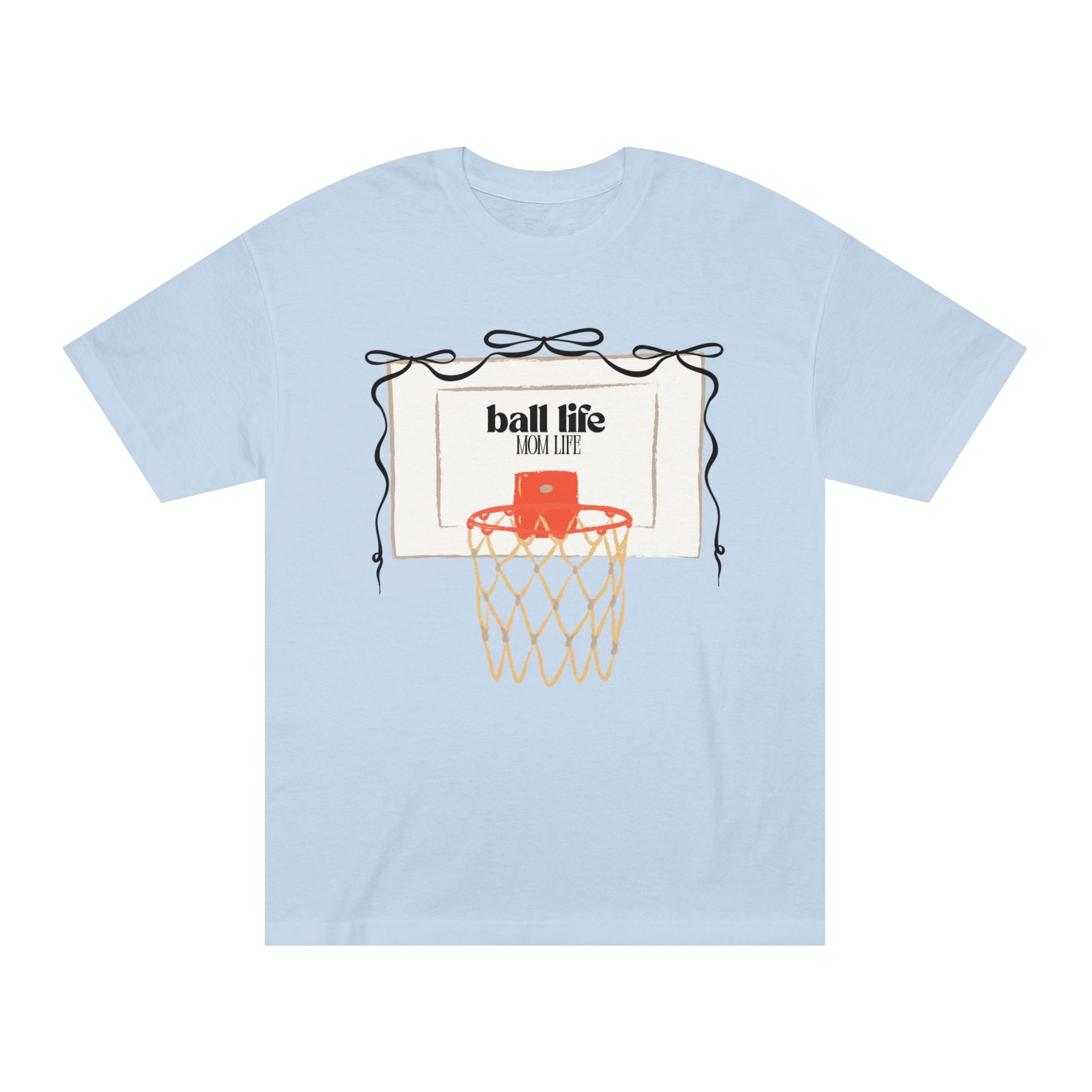 Basketball Hoop Ball Life Mom Life Tee - Vintage Court Graphic T-Shirt