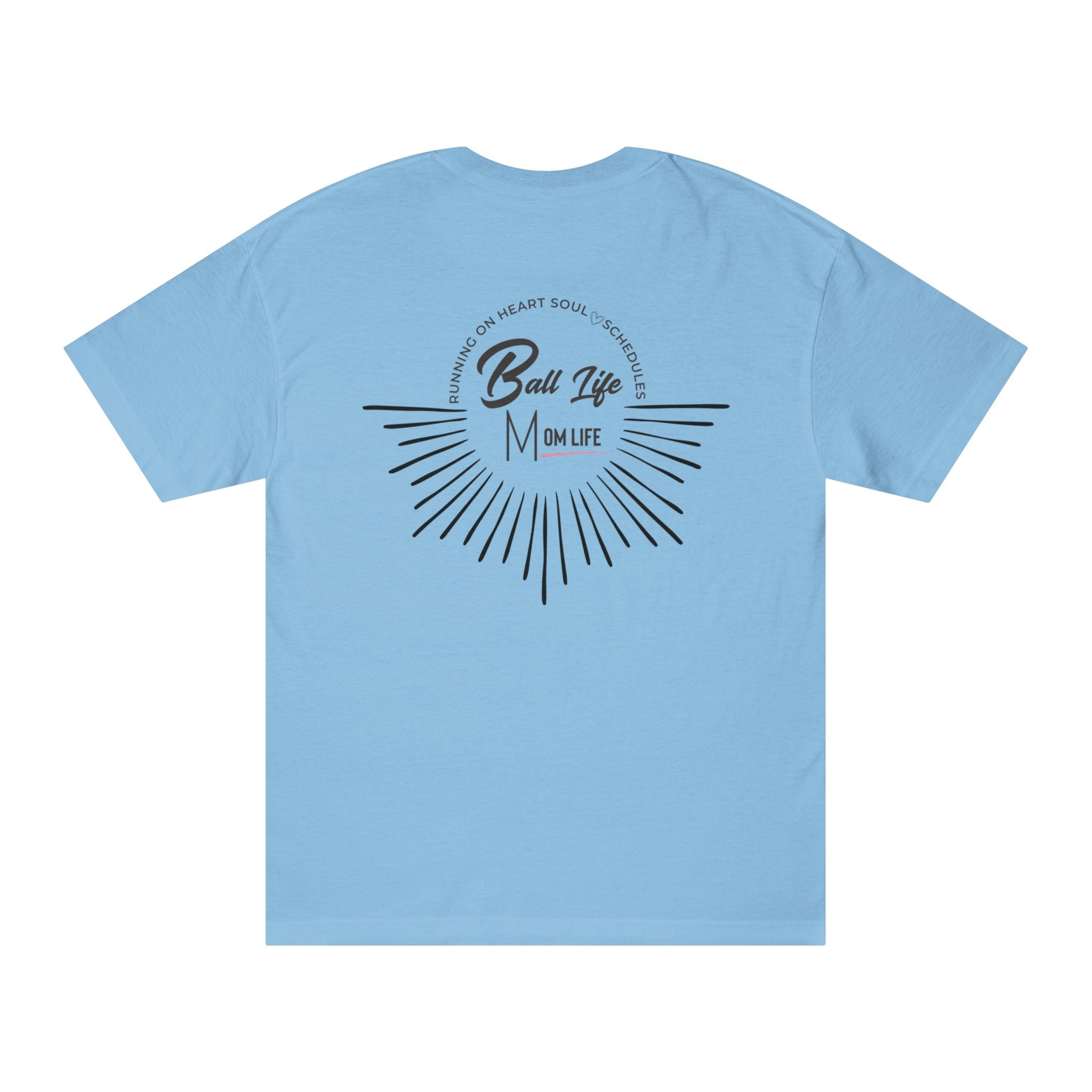 Ball Life T-Shirt — Mom Life Graphic Tee with Retro Sunburst Design