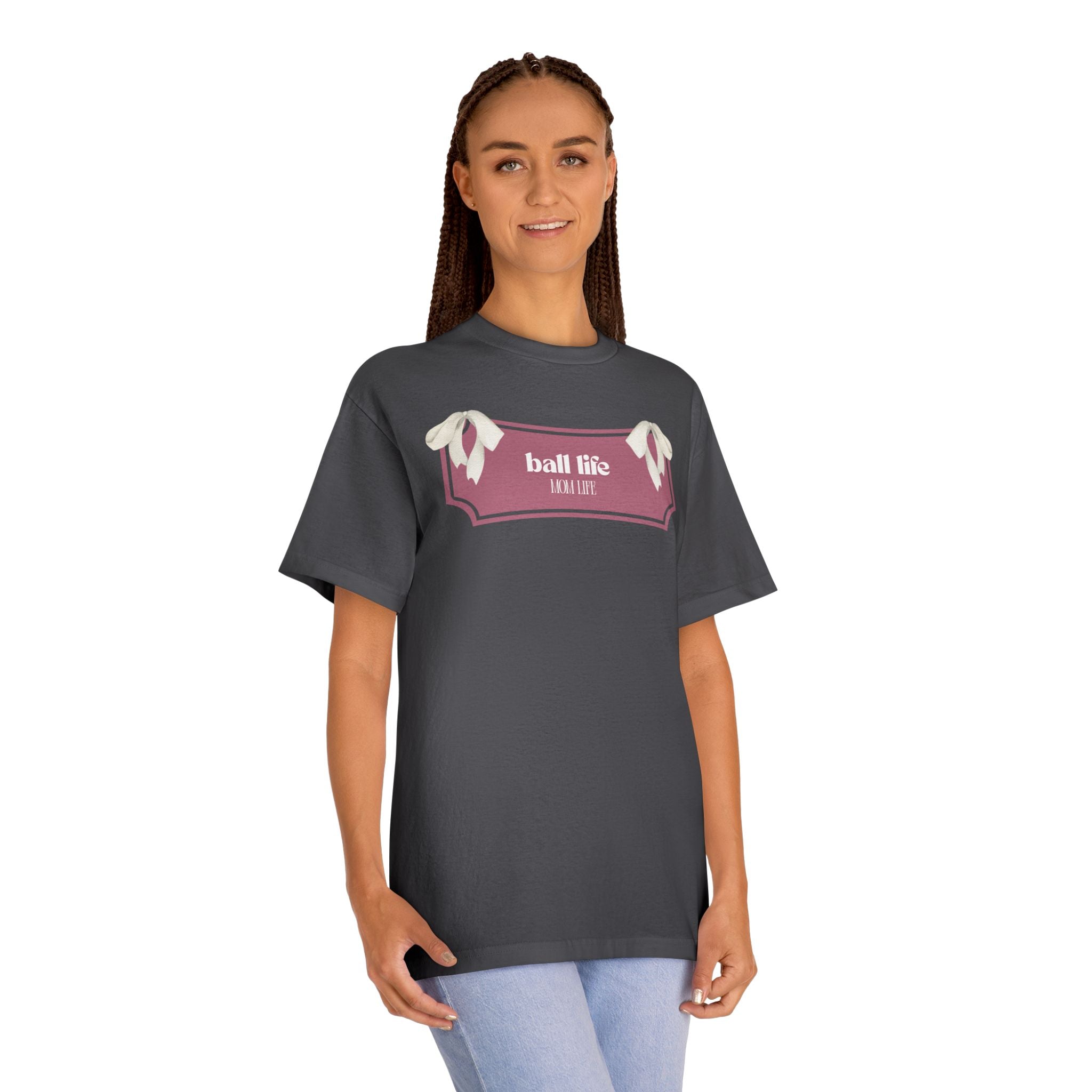 Mom Life Ball Life Graphic Tee - Skeleton Graphic