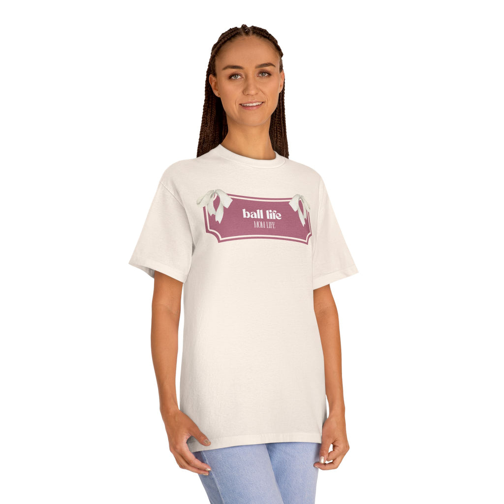 Mom Life Ball Life Graphic Tee - Skeleton Graphic