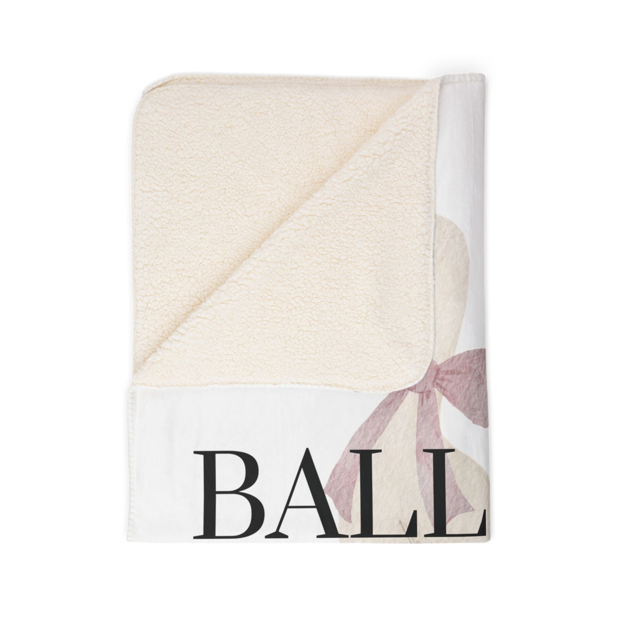 Blanket — "Ball Life Mom Life" Silly Goose Fleece Sherpa Throw