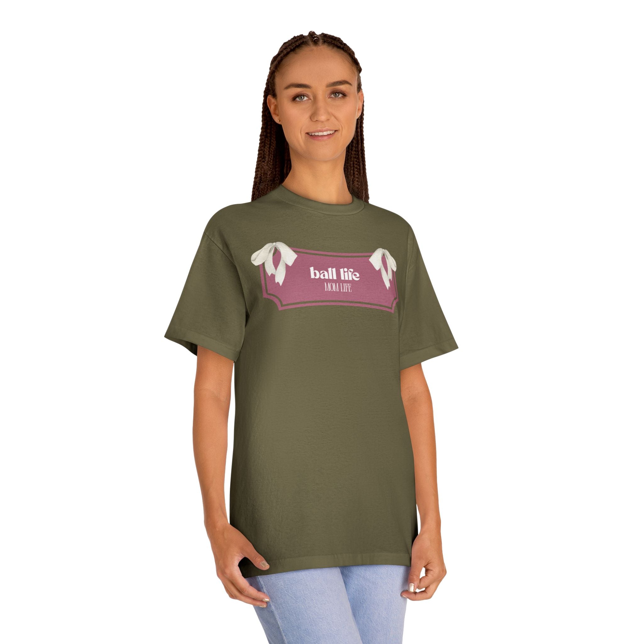 Mom Life Ball Life Graphic Tee - Skeleton Graphic