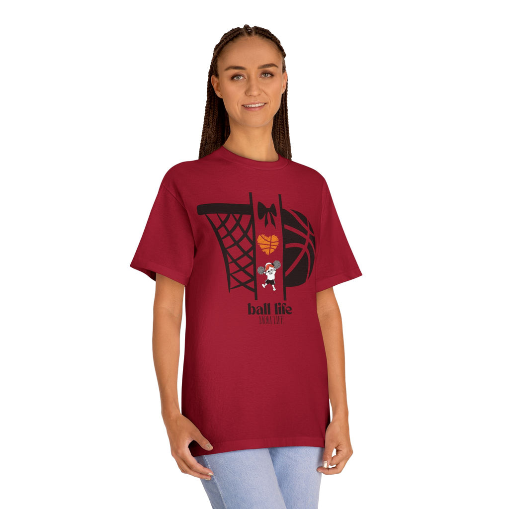 Basketball Graphic Tee — Ball Life Mom Life Court Shirt