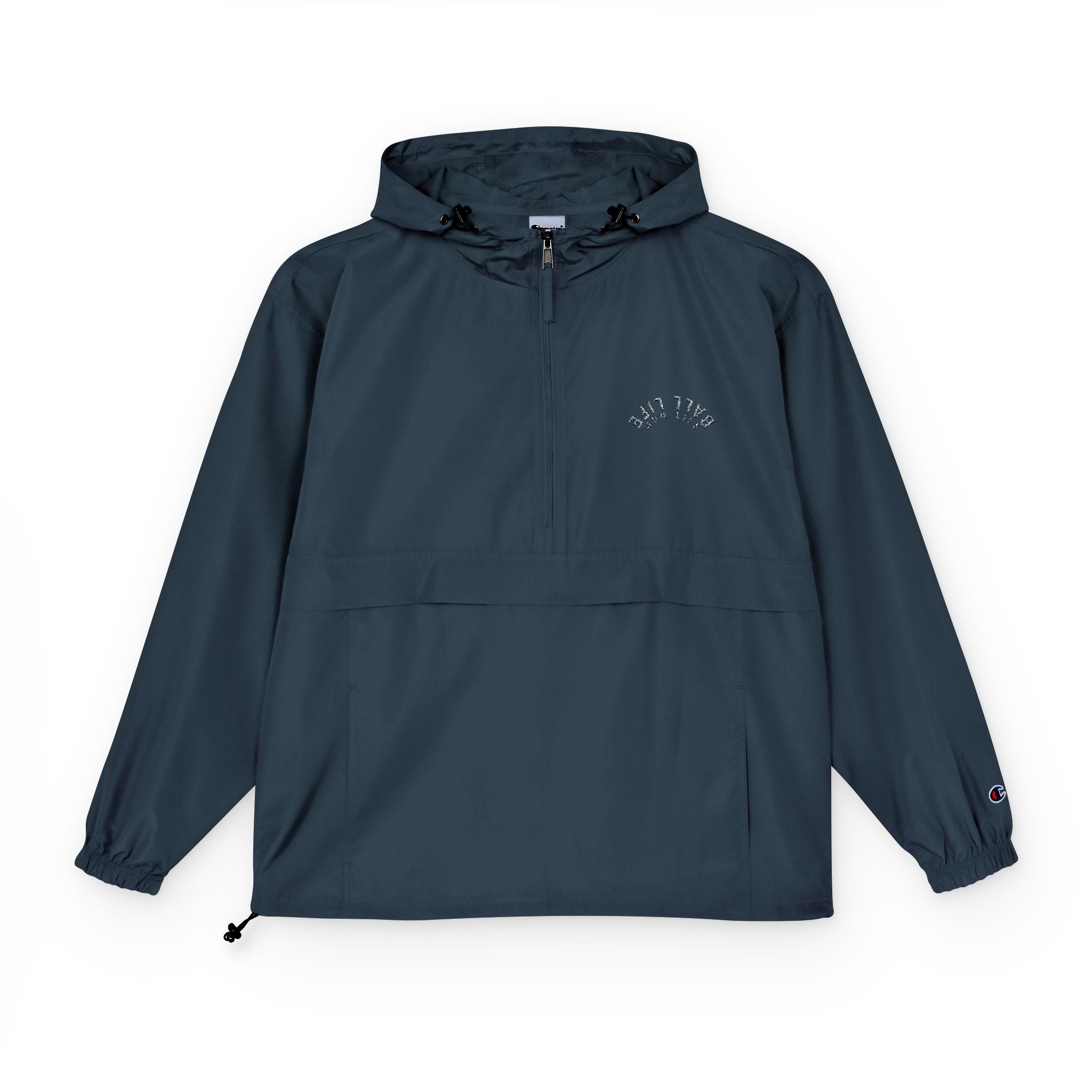 Lightweight Packable Anorak Jacket — Weatherproof Pullover Ball Life Mom Life Embroidery