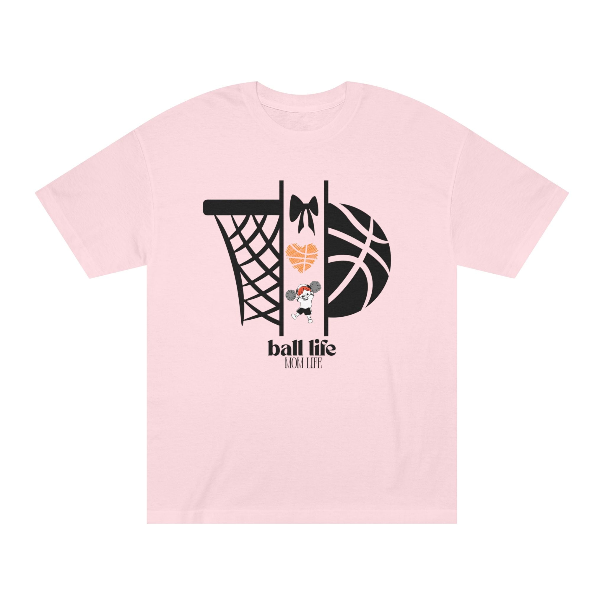Basketball Graphic Tee — Ball Life Mom Life Court Shirt