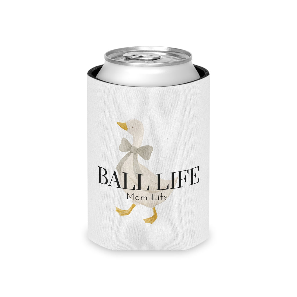 Can Coozie — Ball Life Mom Life Goose Design Can Holder