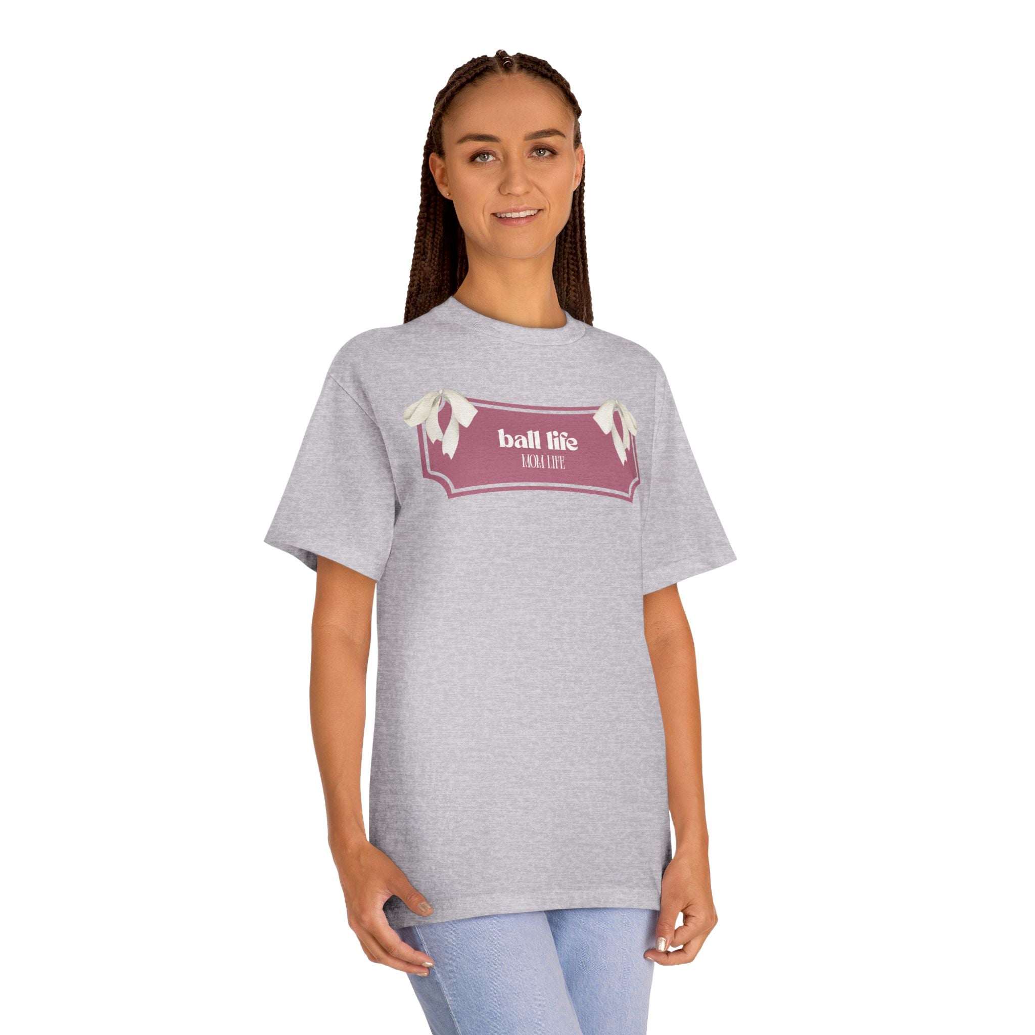 Mom Life Ball Life Graphic Tee - Skeleton Graphic