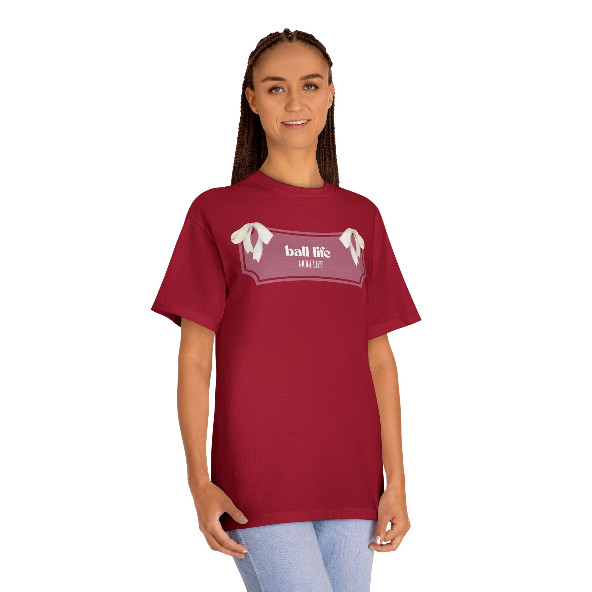 Mom Life Ball Life Graphic Tee - Skeleton Graphic