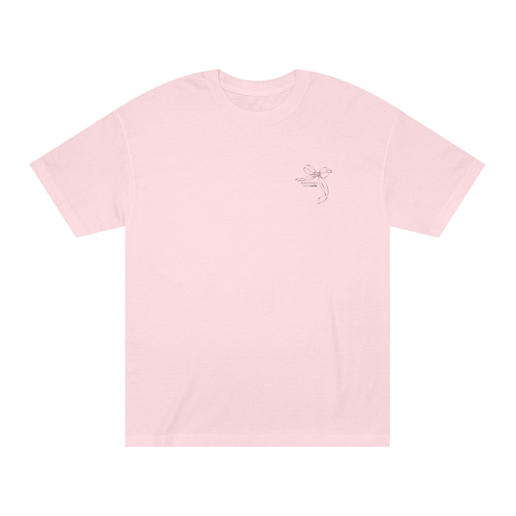 Basketball Bow Tee — "Ball Life Mom Life" Graphic Cotton T‑Shirt