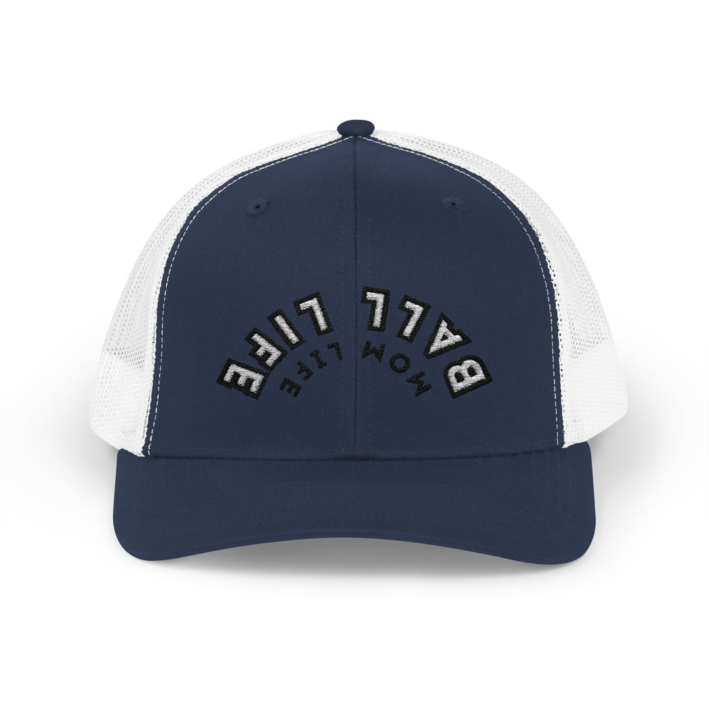 Embroidered Snapback Ball Life Mom Life Cap