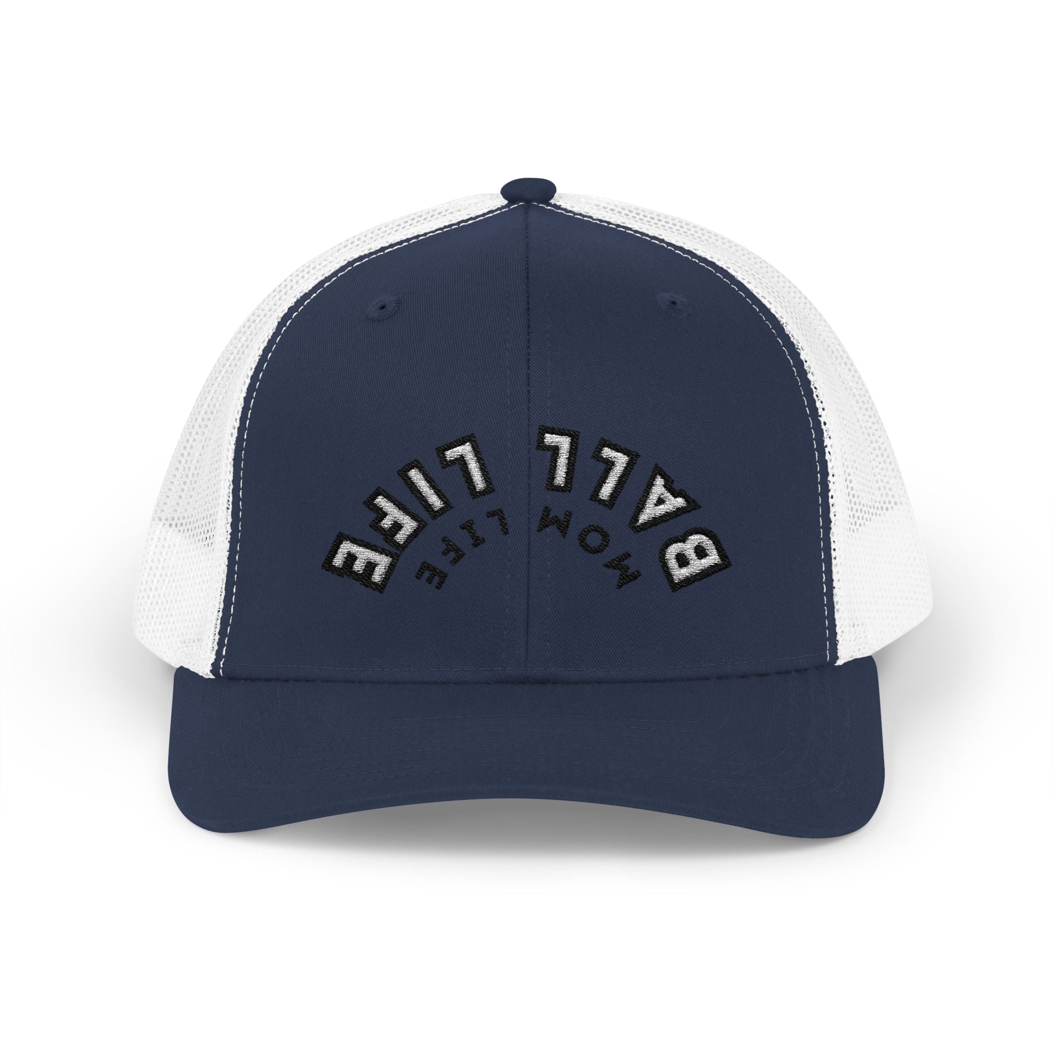 Embroidered Snapback Ball Life Mom Life Cap