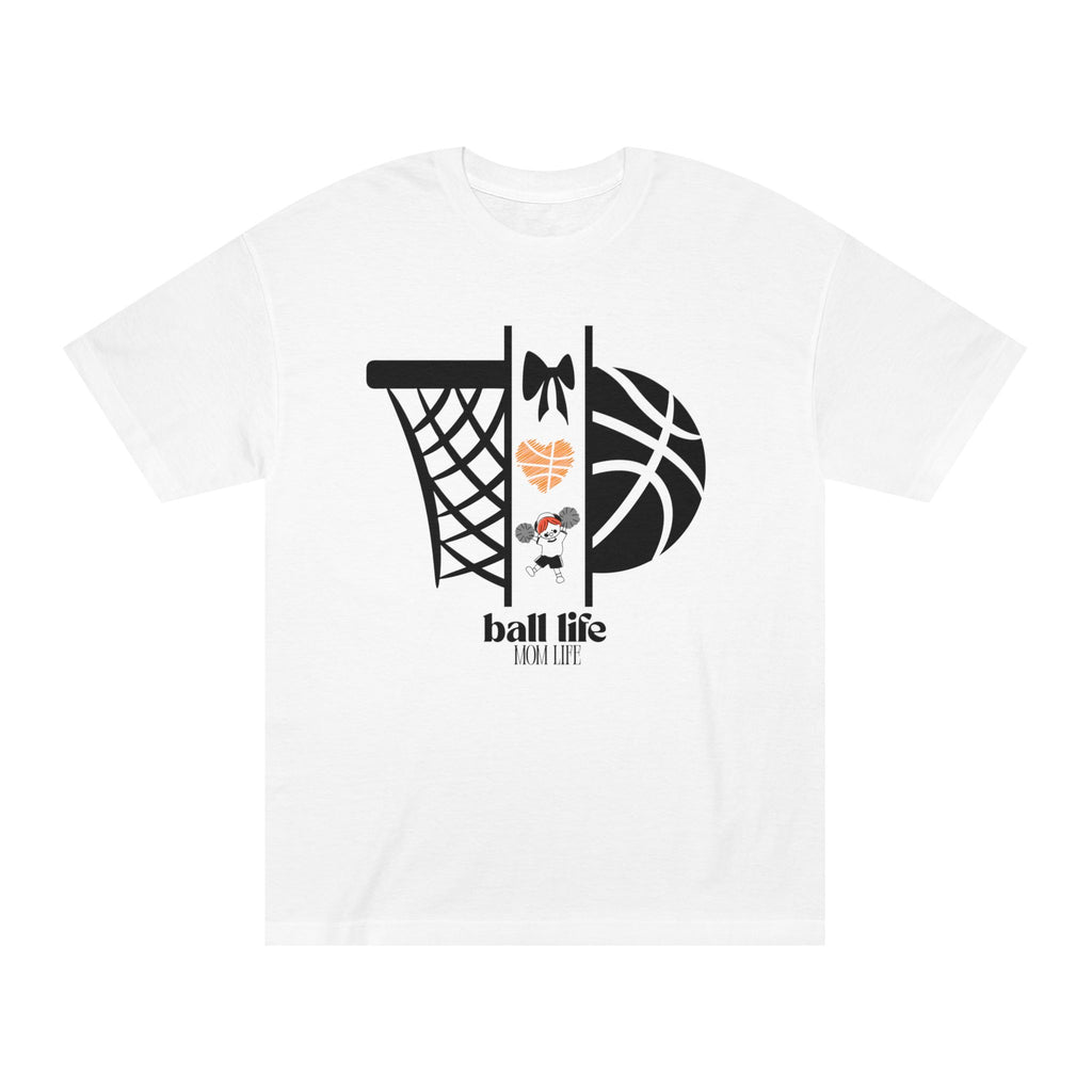 Basketball Graphic Tee — Ball Life Mom Life Court Shirt