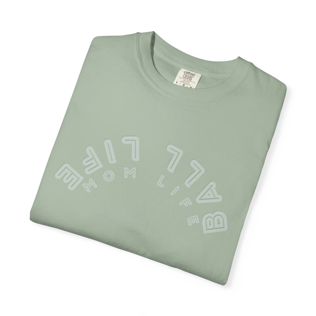 Upside Down 'Ball Life Mom Life' Tee - Comfort Colors Inverted Graphic T-shirt for Mom