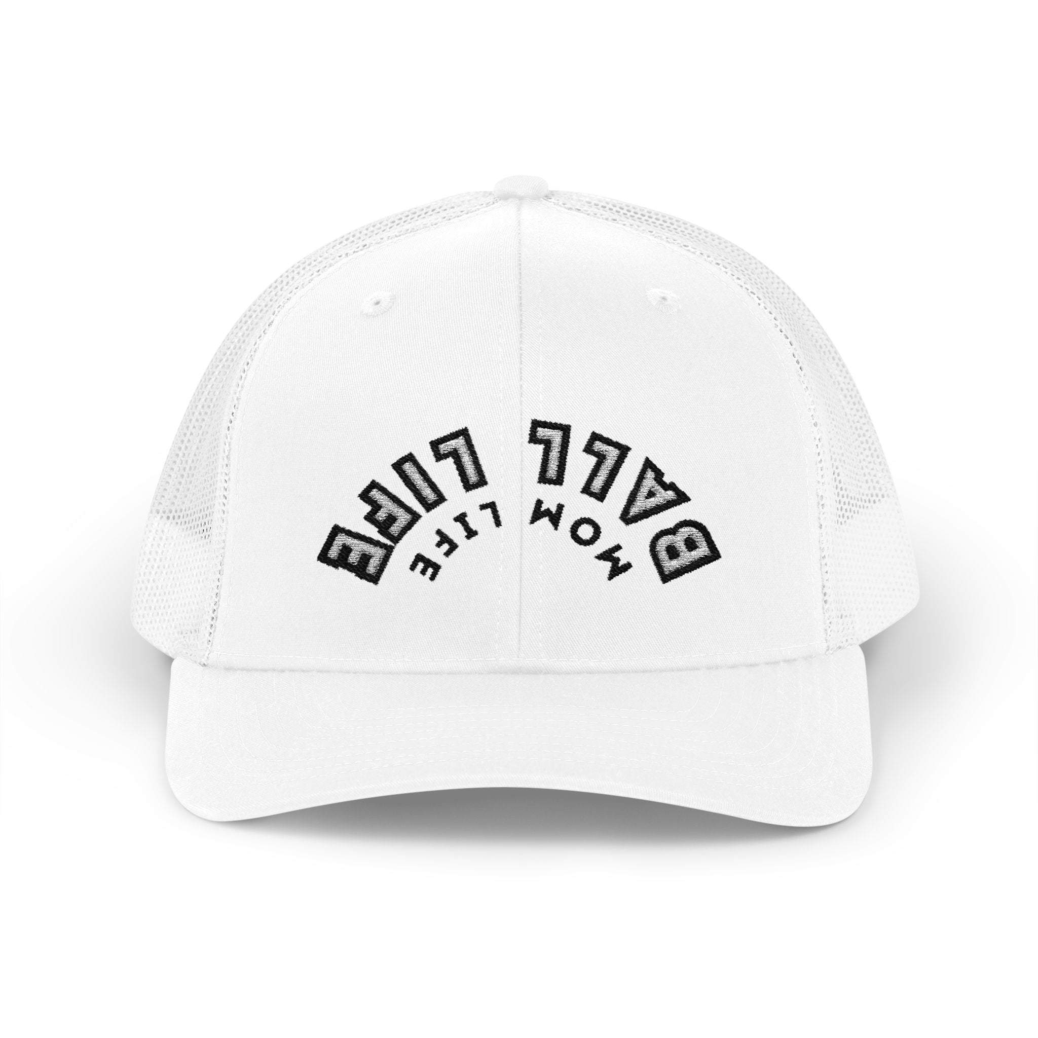 Embroidered Snapback Ball Life Mom Life Cap