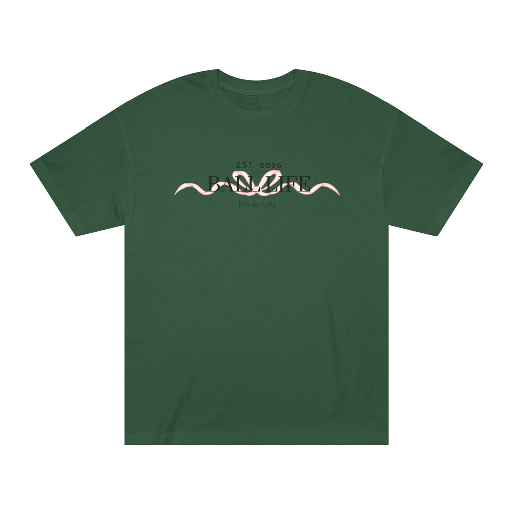 Bow Mom Life Tee — Est. 2026 Minimalist 'Ball Life Mom Life' Graphic T-Shirt