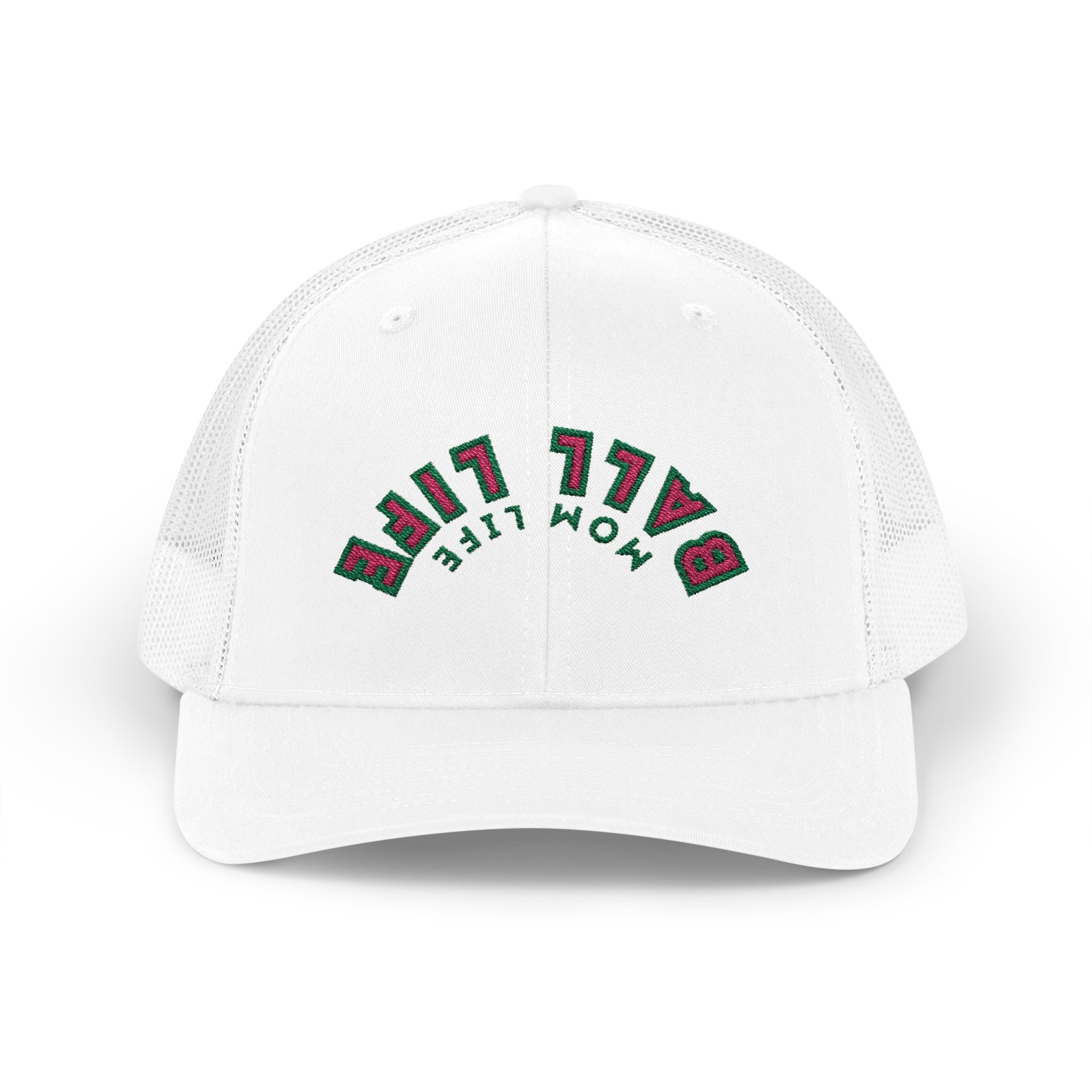 Trucker Hat for Mom — Embroidered Snapback Ball Life Mom Life Cap