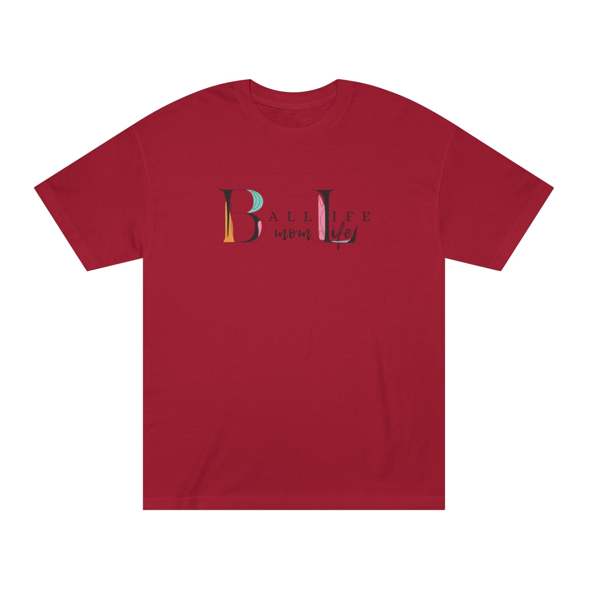 Ball Life Mom Life Minimalist Graphic T-Shirt - Classic Mom Shirt
