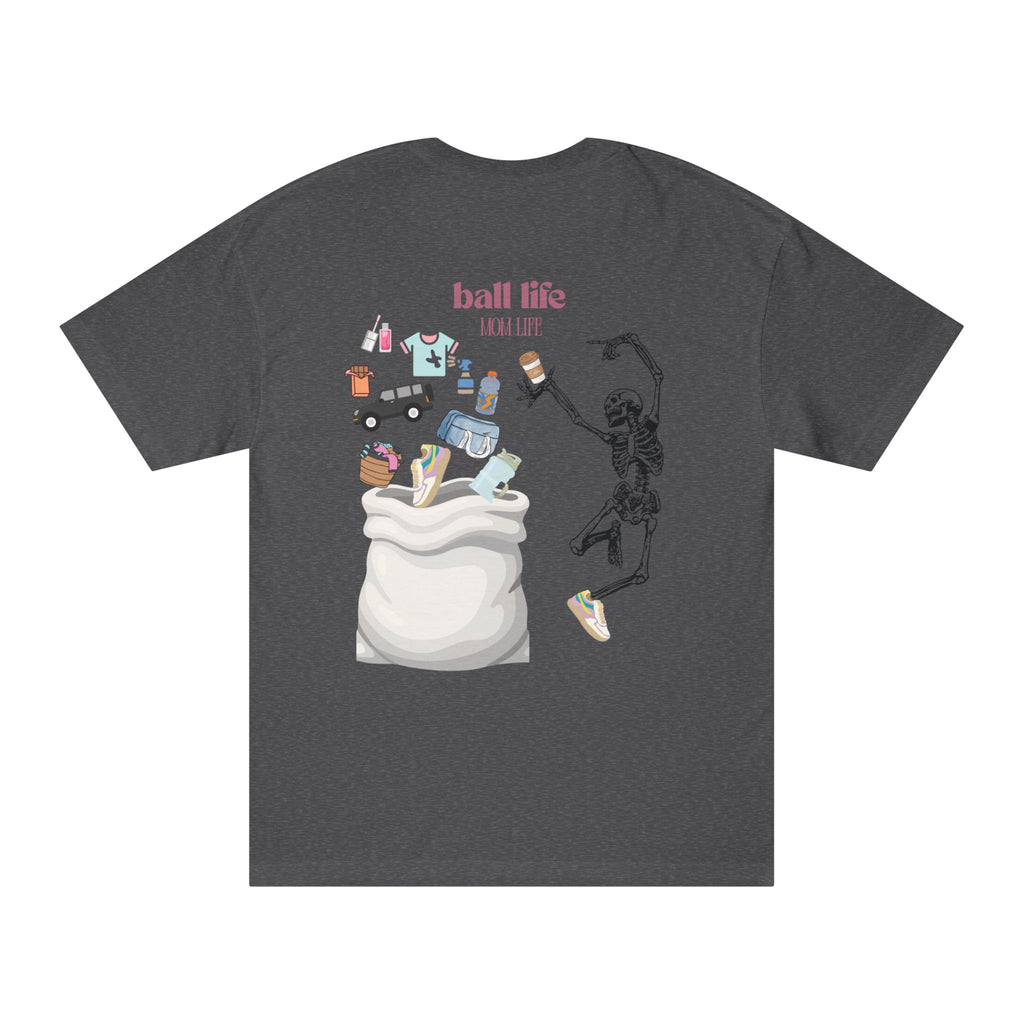 Mom Life Ball Life Graphic Tee - Skeleton Graphic
