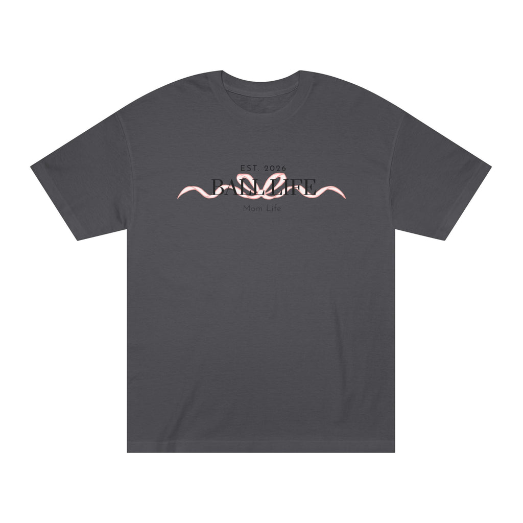 Bow Mom Life Tee — Est. 2026 Minimalist 'Ball Life Mom Life' Graphic T-Shirt