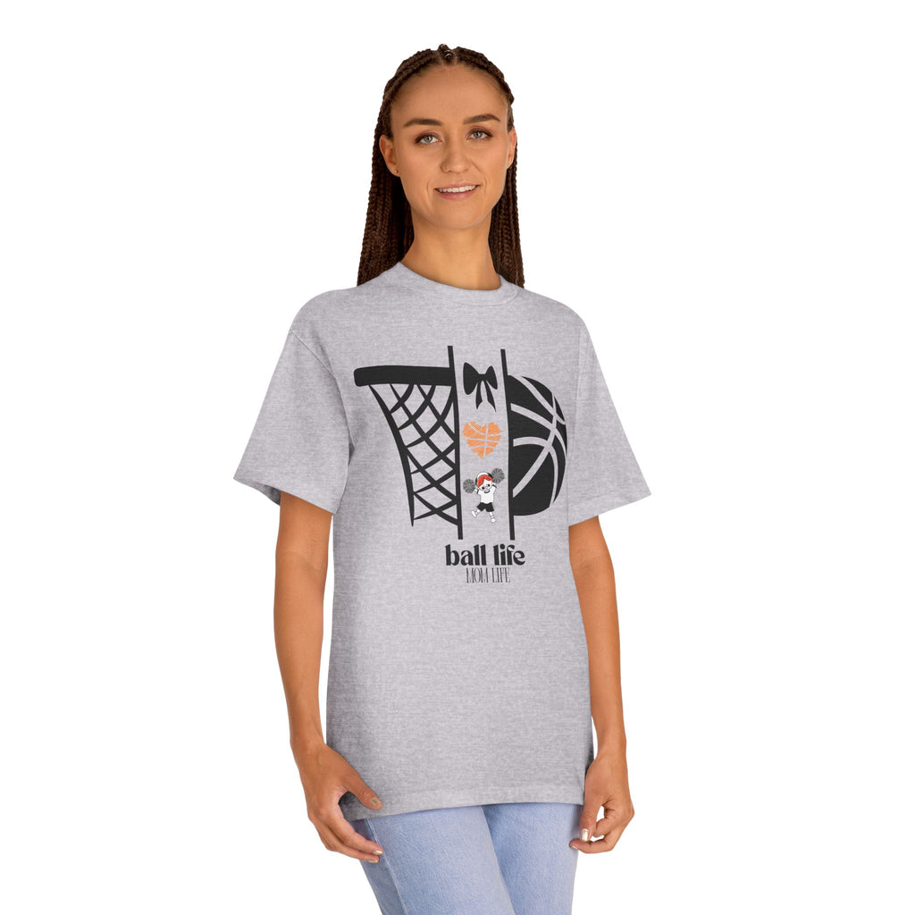 Basketball Graphic Tee — Ball Life Mom Life Court Shirt