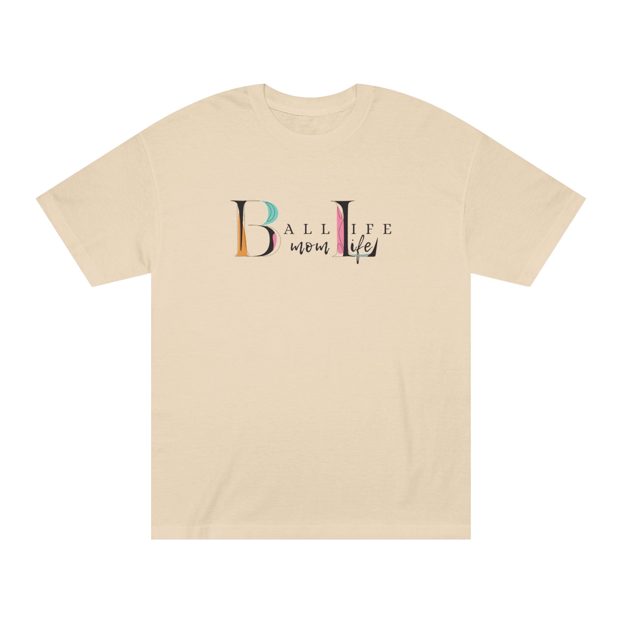 Ball Life Mom Life Minimalist Graphic T-Shirt - Classic Mom Shirt