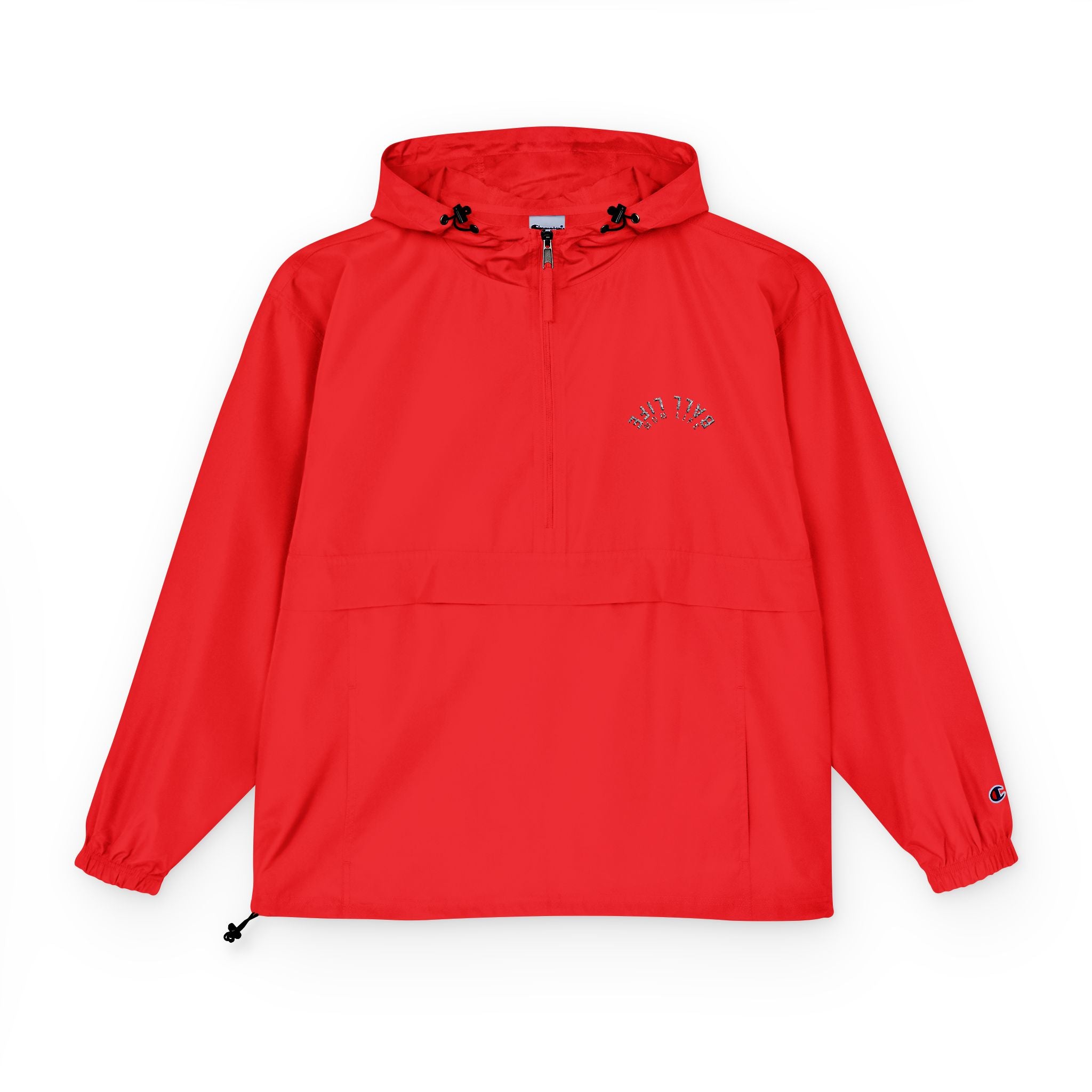 Lightweight Packable Anorak Jacket — Weatherproof Pullover Ball Life Mom Life Embroidery