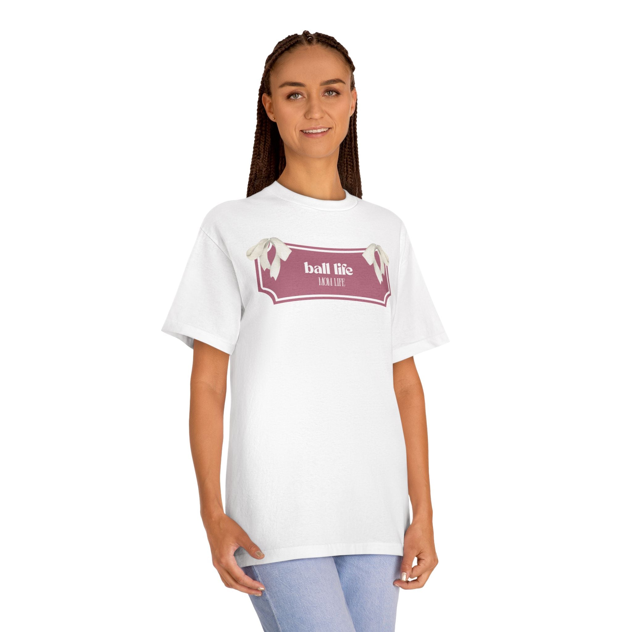 Mom Life Ball Life Graphic Tee - Skeleton Graphic